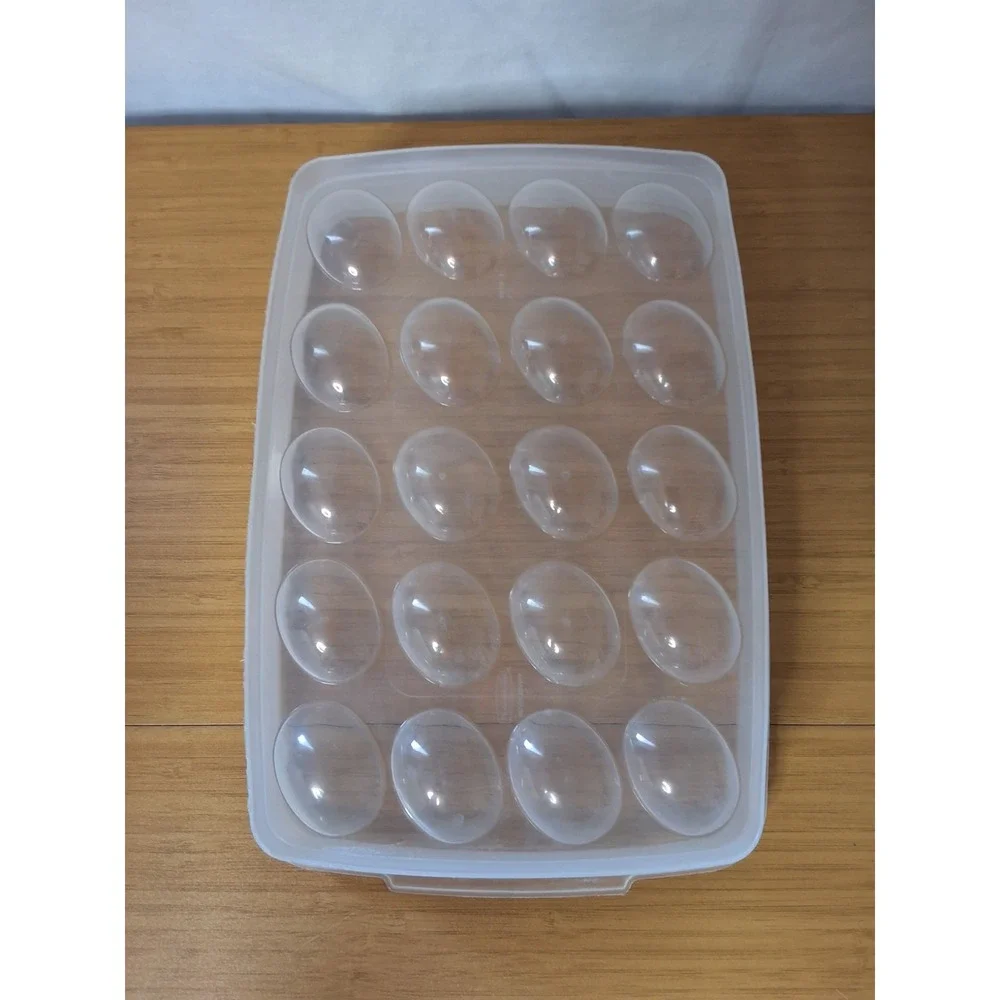 Vintage Rubbermaid Servin Saver Deviled Egg Keeper. Hold 20 Eggs. GVC!